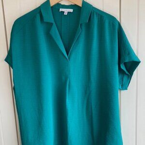 Maison d'Amelie kelly green short-sleeved top, medium